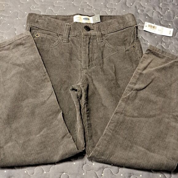 Old Navy gray straight corduroy pants size 5T NWT - Picture 1 of 5